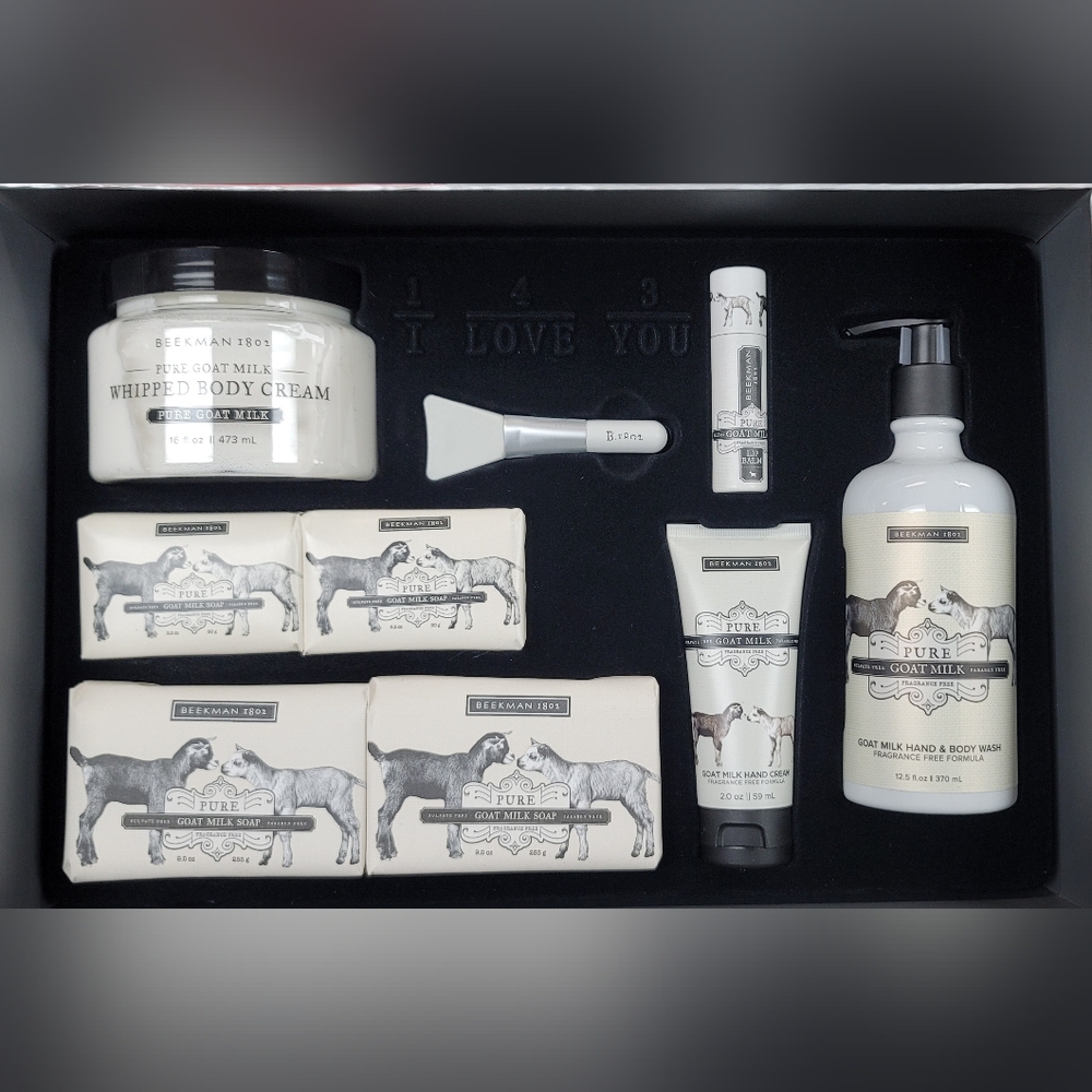 Beekman 1802 Goatmilk Soap Bars, Moisturizers, Body Wash, Lip Balms Set